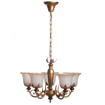 Люстра ARTTOK 2096-5P black brush bronz - 1