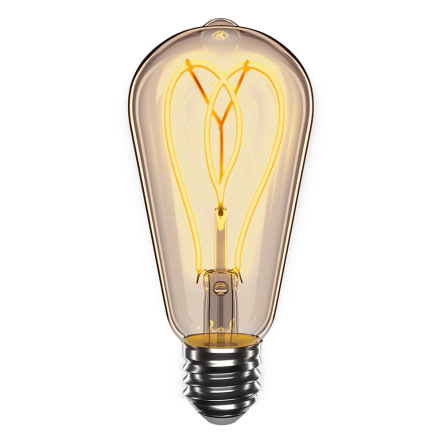 Лампа LED V-Filament VELMAX, 4W, 2700K, E27, 300Lm, ST64-Петля, 21-43-52-1 - 1