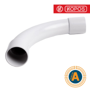Коліно для труби EN 50 мм KOPOS 4150_KB, сірий