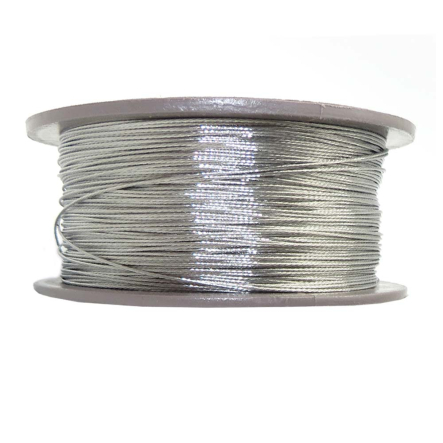 Трос пломбировочный семижильный 0,5мм, котушка, нержавеющий, 100м - 1