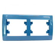 Рамка подвійна горизонтальна Makel Defne, синя, 42092702
