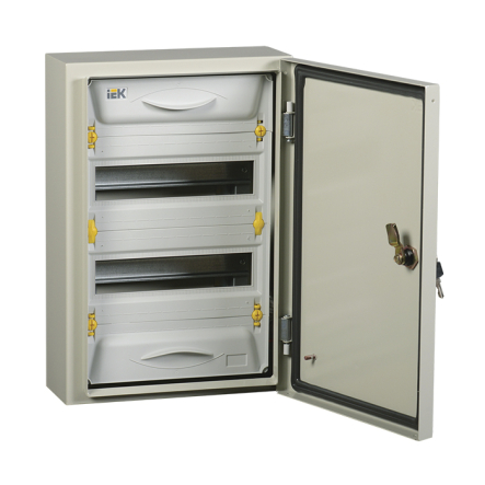 Корпус металевий розподільний IEK PRO ЩРн-24з-1 У2 IP54, MKM16-N-24-54-ZU - 1