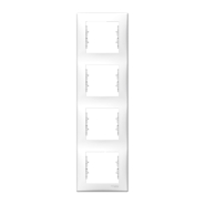 Рамка 4 поста вертикальная Schneider Electric Sedna, белая, SDN5802021