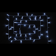 Гирлянда внешняя DELUX, STRING, 100LED, 10м, (2х5м), белая, flash, белая/прозрачная, IP44