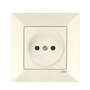 Розетка одинарная VIKO Meridian, 90970207-WH, крем