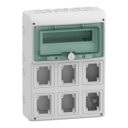 Щит зовнішній Schneider Electric MUREVA на 12 модулів, 6 отворів, IP65, 13181