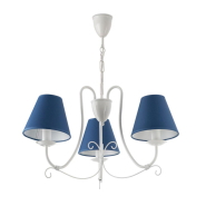 Люстра N&amp;B Light &quot;ЛИЛИАН&quot; 13603, 3хЕ14, D 510 мм, H 670/490 мм, синяя