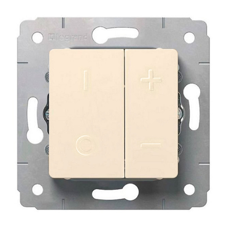 Светорегулятор 500 Вт, Legrand Cariva, 773715, слоновая кость - 1