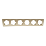 Рамка 6-я, Mono Electric, DESPINA, титан, 102-220000-166