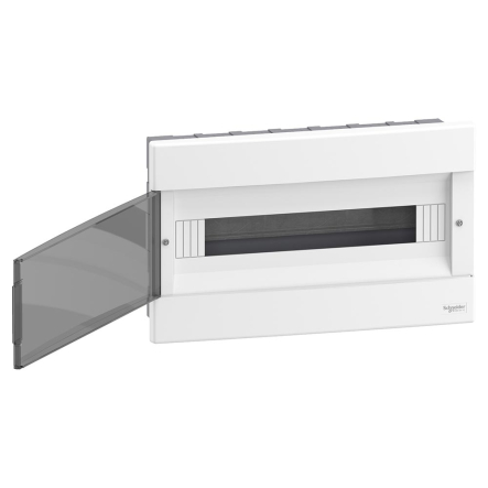 Щит пластиковый Schneider Electric Easy9 EU, врезной, 1 ряд 18 модулей, дымчатые двери, EZ9EUB118