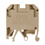 Клеммник винтовой JXB-4х35 жёлтый, АСКО-УКРЕМ, A0130010013