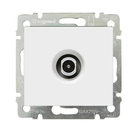 Розетка телевізійна 2400 мгц LEGRAND Valena, 774429, біла - 1