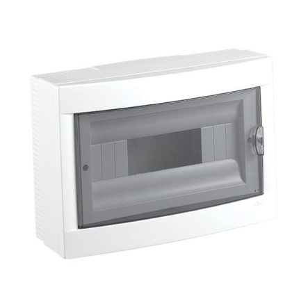 Щиток пластиковый VIKO накладной, 12 модулей, прозрачная крышка, 90912112 - 1