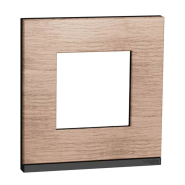 Рамка 1-пост, горизонтальна, буб/антрацит Schneider Electric, UNIСA Studio, NU600284