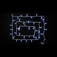 Гирлянда внешняя DELUX, STRING, 100LED, 10м, (2х5м), 20, flash, белая/белая, IP44