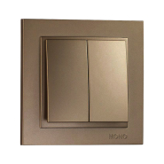 Вимикач 2кл. Mono Electric, DESPINA, бронза, 102-232325-102