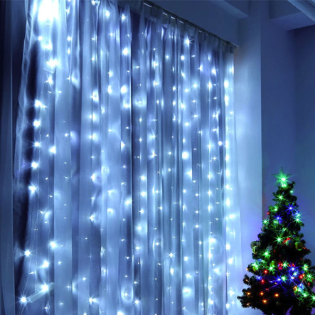 Гирлянда Eurolamp LED штора 3х3м, USB, 6000К, LED-GL-3x3/60(C)