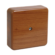 Коробка IEK КМ41212-05 розпаювальна для в/п 75х75х20 мм дуб, UKO10-075-075-020-K24