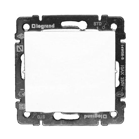 Кнопка 10А 250В LEGRAND Valena, 774411, біла - 1