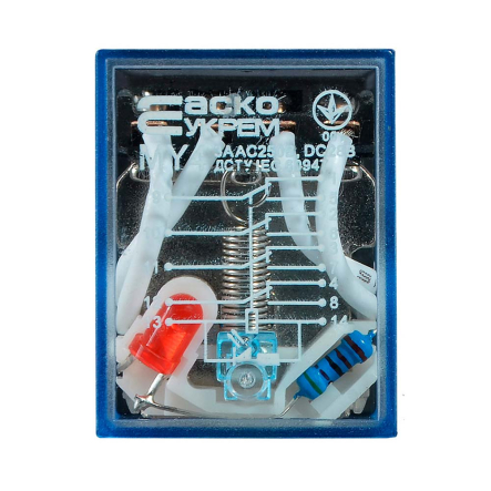 Реле промежуточное АСКО-УКРЕМ MY4 DC 110, A0090010022