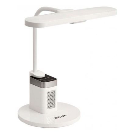 Настольная лампа DELUX TF-540 8 Вт LED 3000K-4000K-6000K Bluetooth колонка, белая - 1