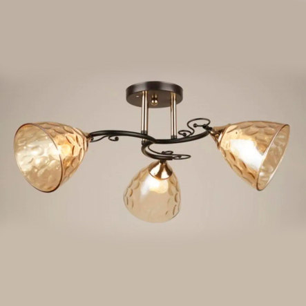 Люстра VALESO V W3028–3 Black+Gold на 3 плафона - 1