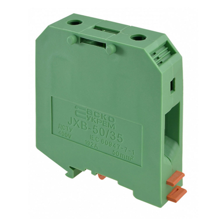 Клеммник винтовой JXB-50х35 зелёный, АСКО-УКРЕМ, A0130010029