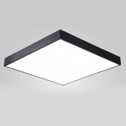 Люстра LED Sirius GLD-23415 BK, 20W*2, ⌀400, квадрат, чёрная - 1