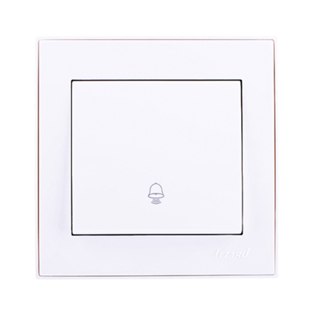 Кнопка звонка Lezard RAIN, белая, 703-0288-103 - 1