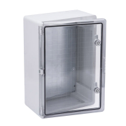 Корпус пластиковий UEK ЩМПп 500х350х190мм, прозорі двері УХЛ1 IP65, MKP92-N-503519-65-U