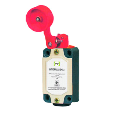 Вимикач кінцевий Промфактор ВП 15М 4232 важіль поворотний з великим дюралевим роликом IP54 - 1