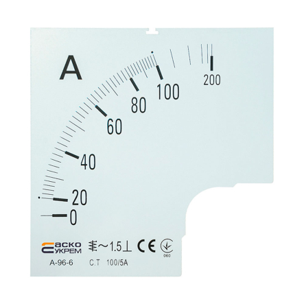 Шкала АСКО-УКРЕМ 100/5А до А-96-6, A0190010081 - 1