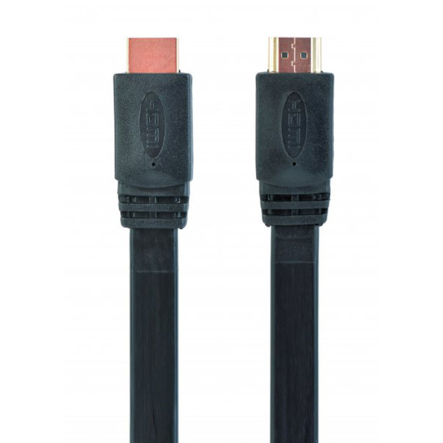 Кабель Cablexpert CC-HDMI4F-10, HDMI V.2.0, 4К 60 Гц, позолочені контакти, 3 м, плоский - 1