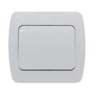 Вимикач EL-BI ZIRVE Fixline, 1 кл., білий, 501-010201-200