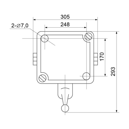 Рубильник перекидний АСКО&nbsp;QS5&#8209;100P/4, 100&nbsp;A, 1&#8209;0&#8209;2, A0100010012 - 6