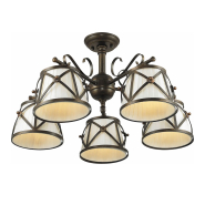 Люстра ALTALUSSE INL-6100C-05 Golden coffee, E14, 5x40W