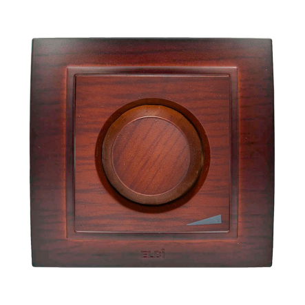 Светорегулятор EL-BI ZENA, 800 Вт + подсветка, орех, 500-012900-192 - 1