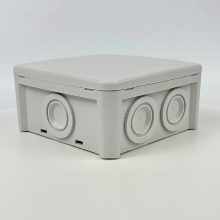 Коробка распределительная СКІМ B1102009, 114х114х54 (К115-1) + лапки, IP65, серая