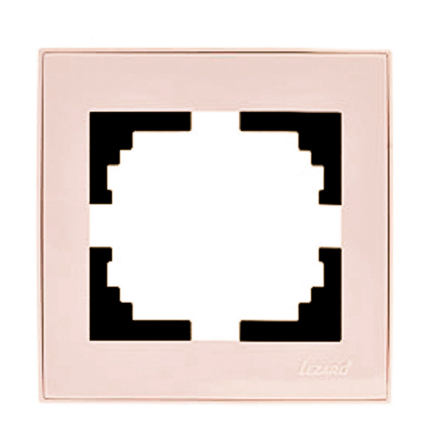 Рамка Lezard RAIN одноместная, крем, 703-0303-146 - 1