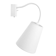 Бра Nowodvorski 9764, Flex Shade, 1хЕ27х60W, 20x24x35см, білий
