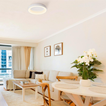 Светильник LED накладной VIDEX EDGE-RC-72W-WHITE 2700K-6000K круг Ø450мм