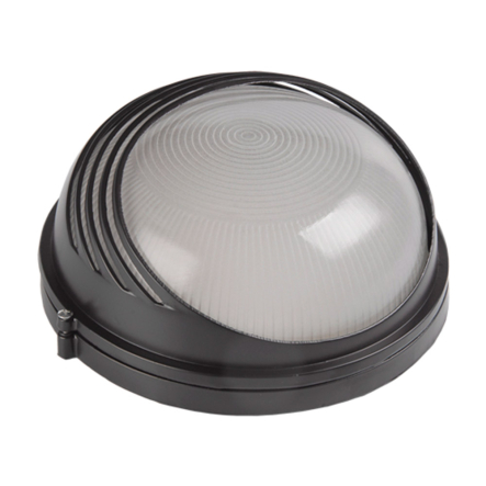 Светильник IEK НПП 1107, 100W, черный/круг, ресничка, металл, IP54, LNPP0-1107-1-100-K02 - 1