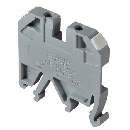 Клеммник винтовой JXB-10х35 серый, АСКО-УКРЕМ, A0130010004