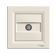 Розетка концевая TV Schneider Electric ASFORA, крем, ЕРН3200123