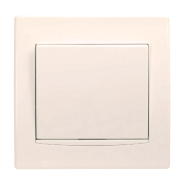 Выключатель одноклавишный Schneider Electric Anya, кремовый, AYA0100323