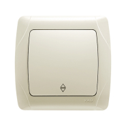 Выключатель 1 кл. проходной VIKO CARMEN, 90562004, крем
