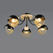 Люстра SIRIUS B N6656/5 BK+WOOD