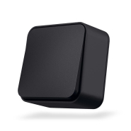 Выключатель VIDEX BINERA одноклавишный наружный, черный графит, VF-BNS11-BG