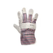 Рукавички комбіновані із замші та тканини, зшивна долоня 10,5, 83-0701