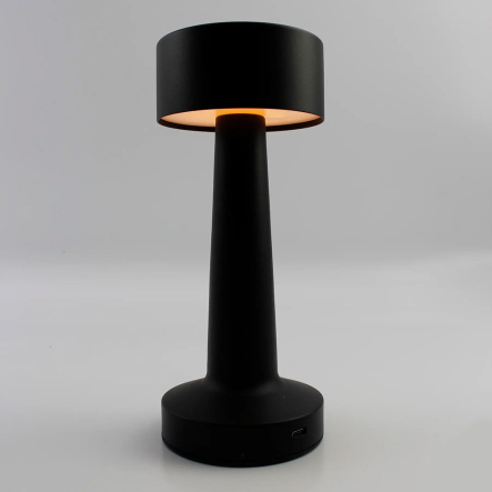 Настольная LED лампа DOWN LIGHT 2W R-SENSOR-85*215-BLACK-DC5V/1A-IP20, чёрная